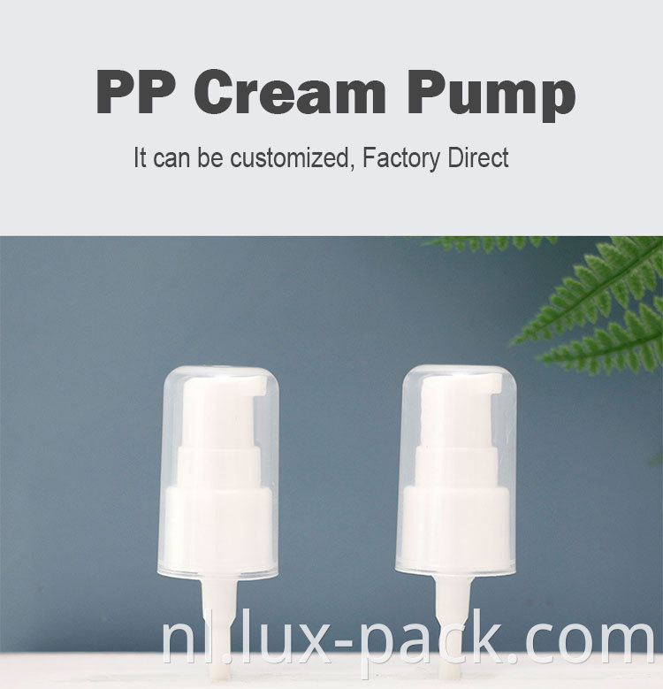 50 ml glazen fles met roompomp Airloze pompflessen Cream Jars voor dikke roompompdispenser